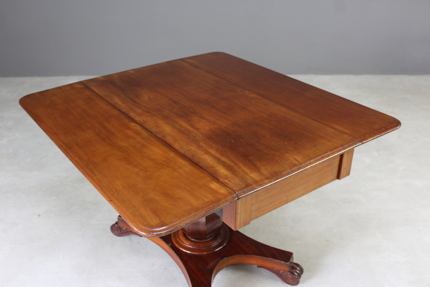 Antique Mahogany Drop Leaf Table - Kernow Furniture