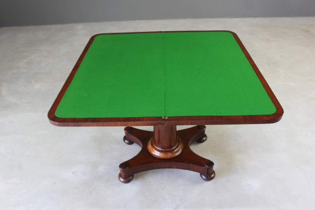 Antique Victorian Mahogany Games Table - Kernow Furniture
