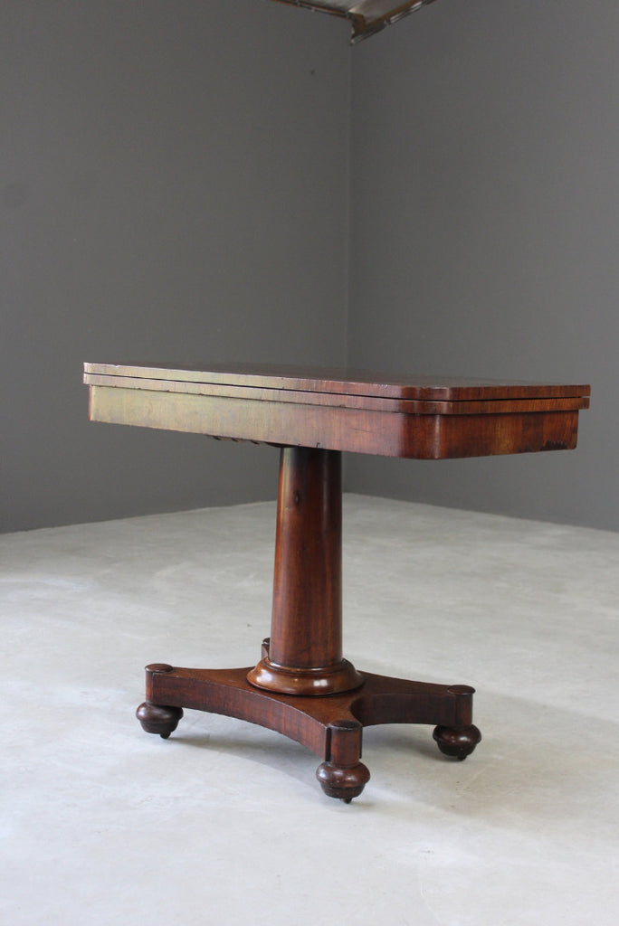 Antique Victorian Mahogany Games Table - Kernow Furniture