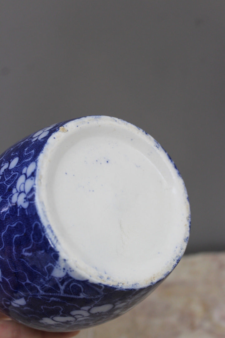 Oriental Blue & White Ginger Jar - Kernow Furniture