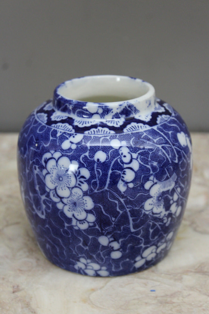 Oriental Blue & White Ginger Jar - Kernow Furniture