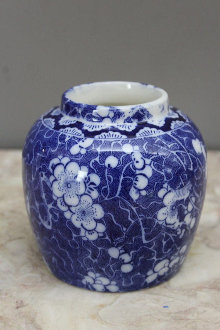 Oriental Blue & White Ginger Jar - Kernow Furniture