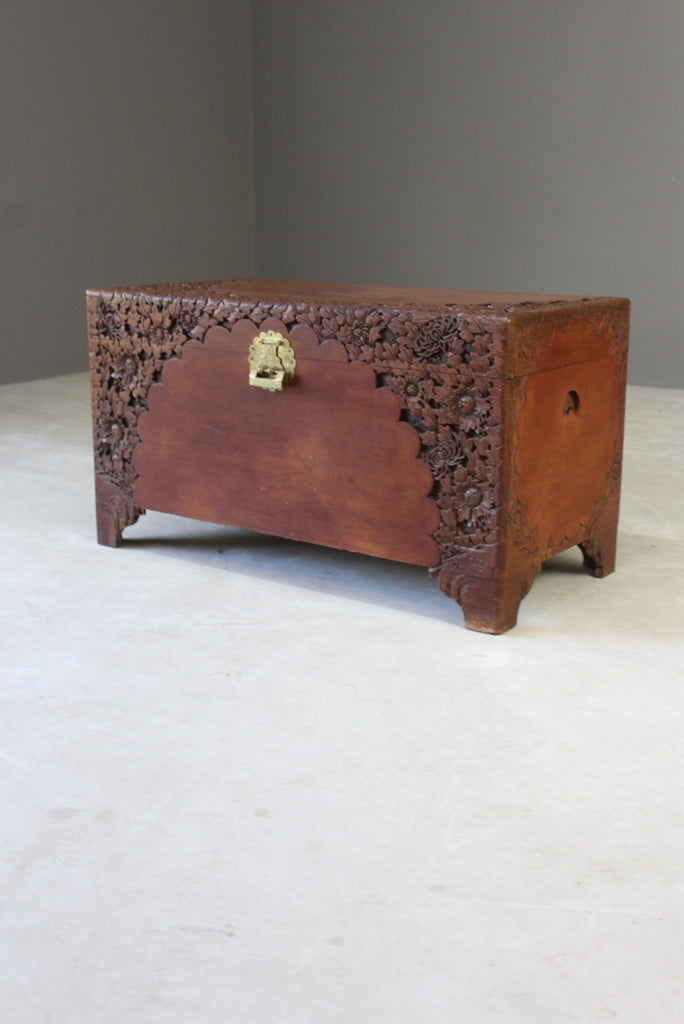 Carved Camphor Chest - Kernow Furniture