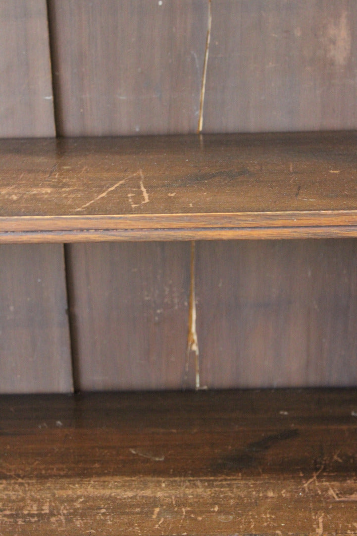 Victorian Oak Freestanding Bookcase - Kernow Furniture