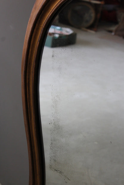 Large Antique Overmantle Mirror - Kernow Furniture