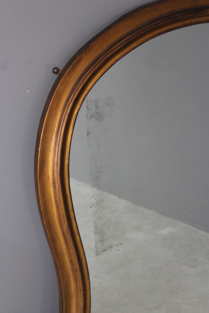 Large Antique Overmantle Mirror - Kernow Furniture