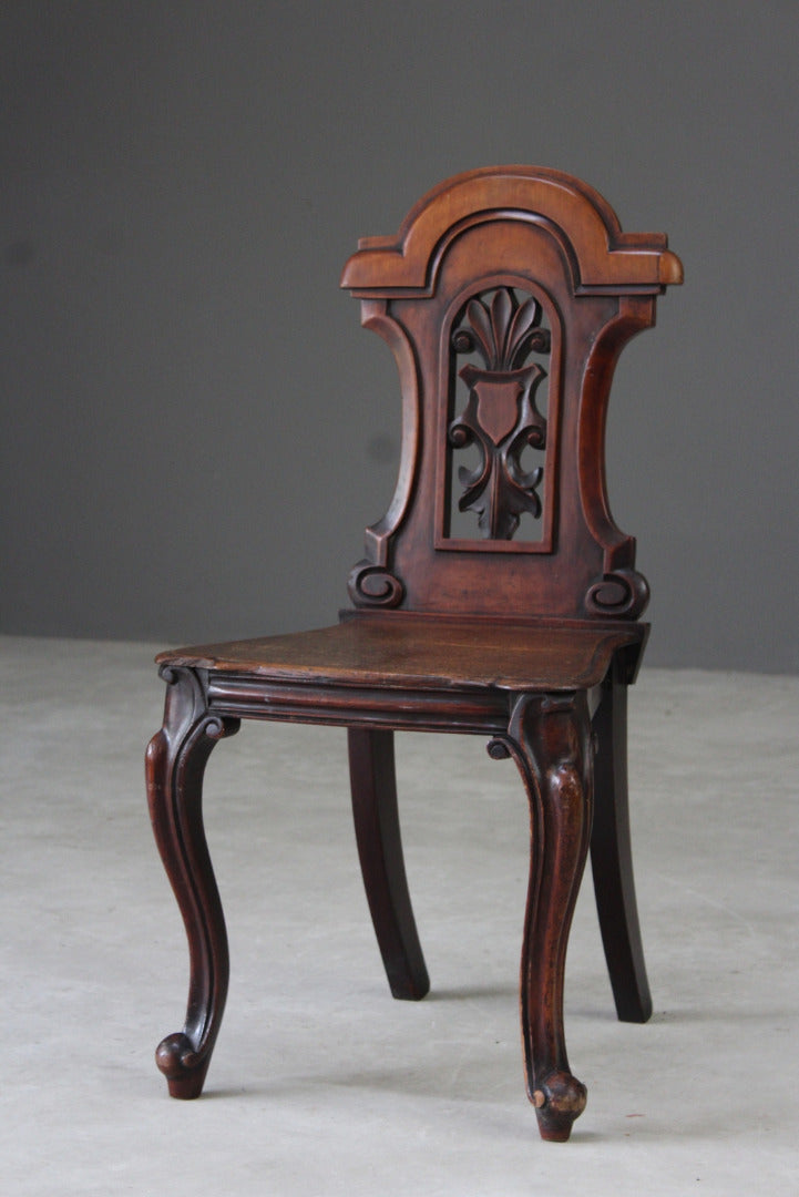 Victorian Mahogany Hall Chair - Kernow Furniture