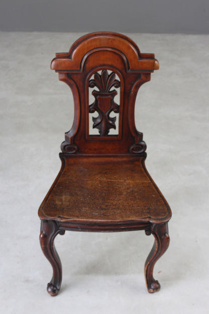 Victorian Mahogany Hall Chair - Kernow Furniture