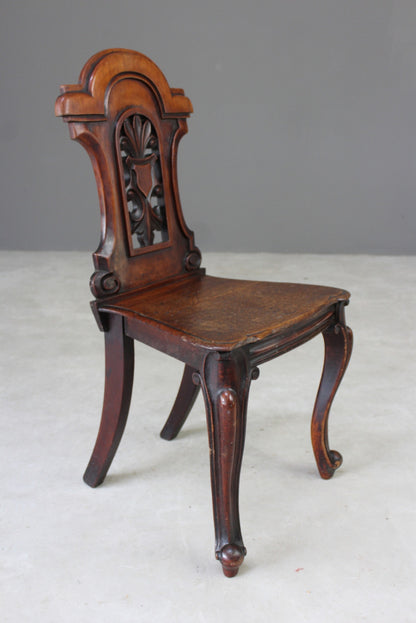 Victorian Mahogany Hall Chair - Kernow Furniture