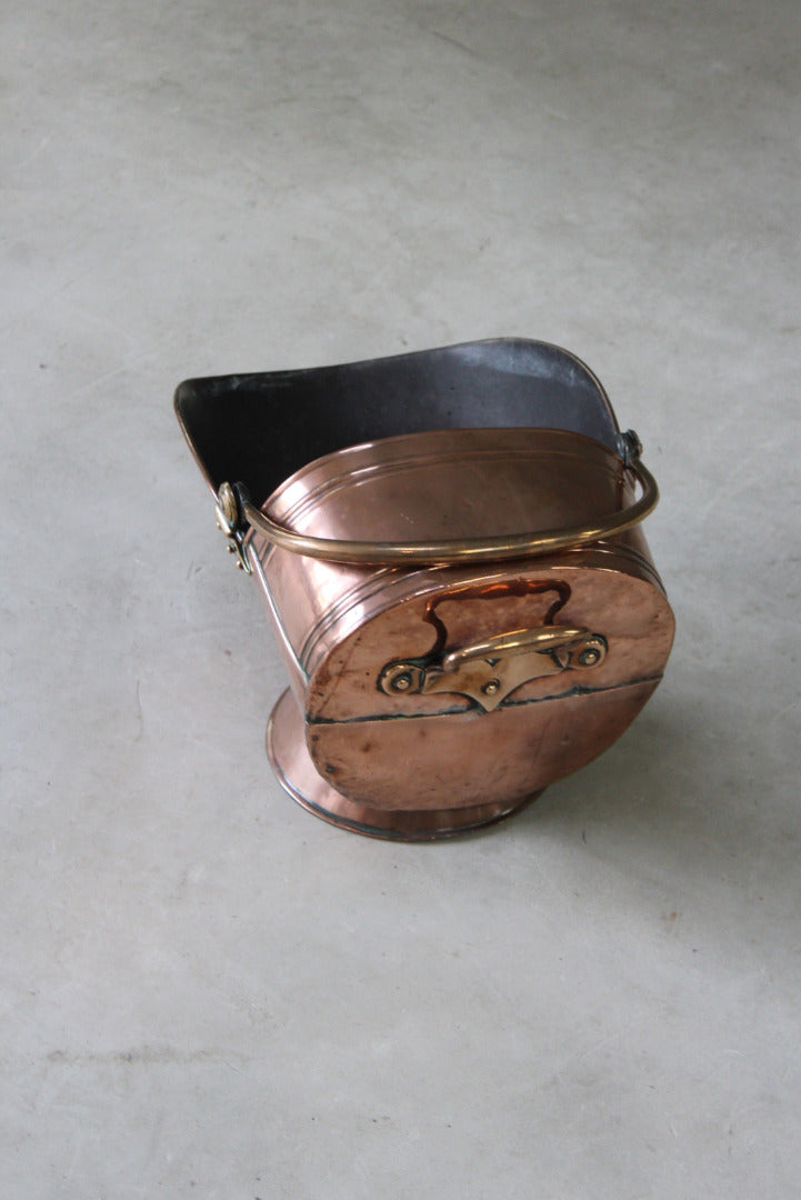 Copper Coal Scuttle - Kernow Furniture