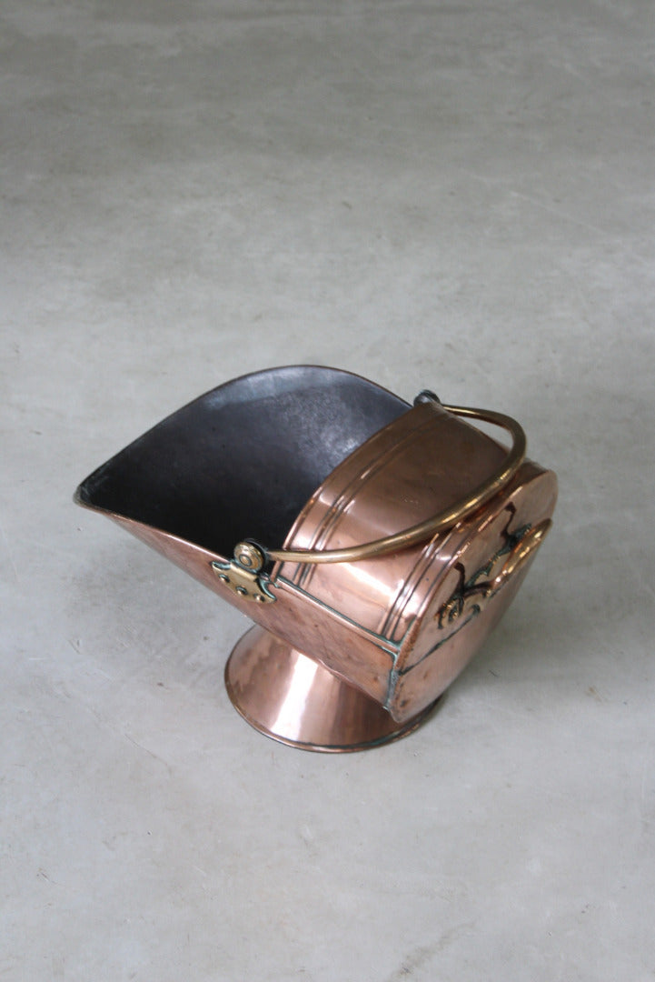 Copper Coal Scuttle - Kernow Furniture