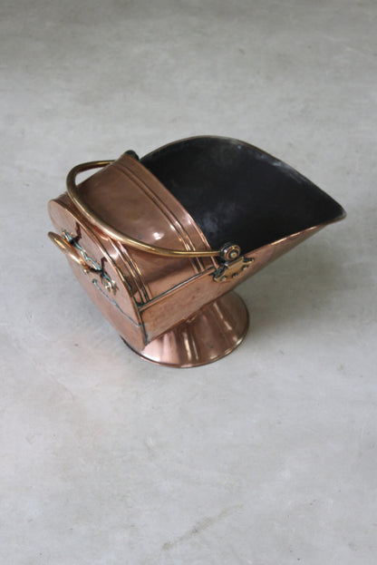 Copper Coal Scuttle - Kernow Furniture