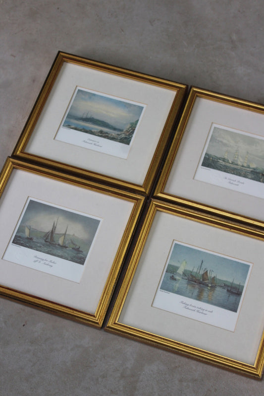 Set 4 Cornish Nautical Prints - Kernow Furniture