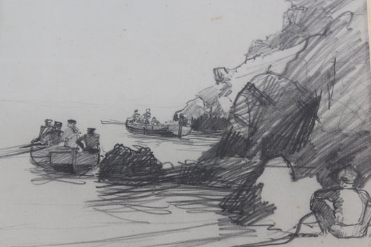 Pencil Drawing F L Emanuel - Kernow Furniture