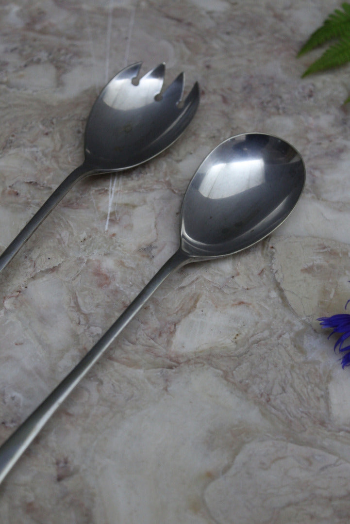 Pair Vintage Salad Servers - Kernow Furniture