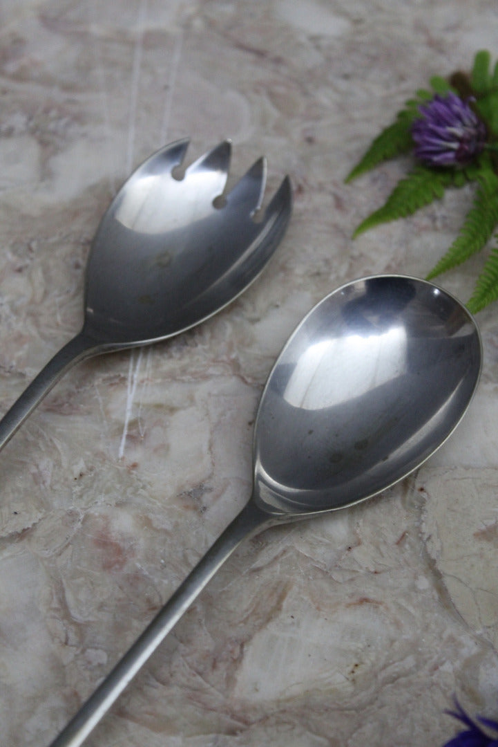 Pair Vintage Salad Servers - Kernow Furniture