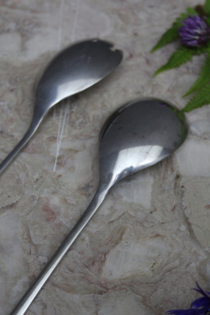 Pair Vintage Salad Servers - Kernow Furniture