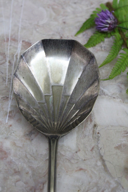 Vintage EPNS Shell Fruit Serving Spoon - Kernow Furniture