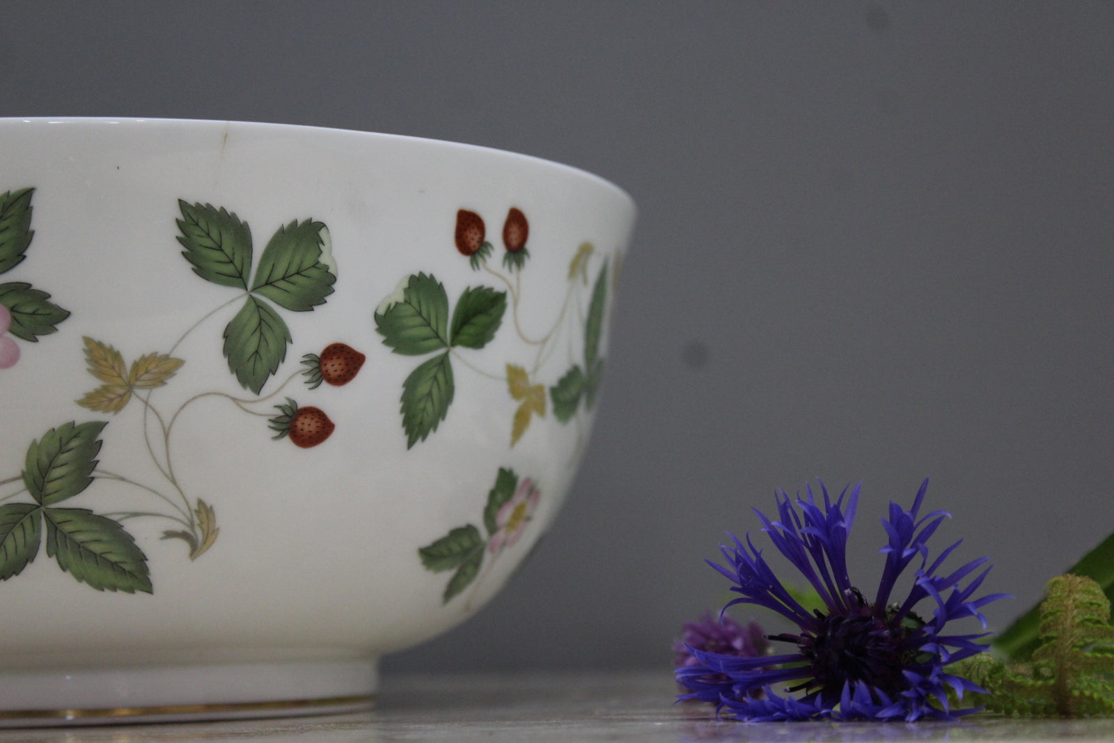 Wedgwood Wild Strawberry Salad Bowl - Kernow Furniture