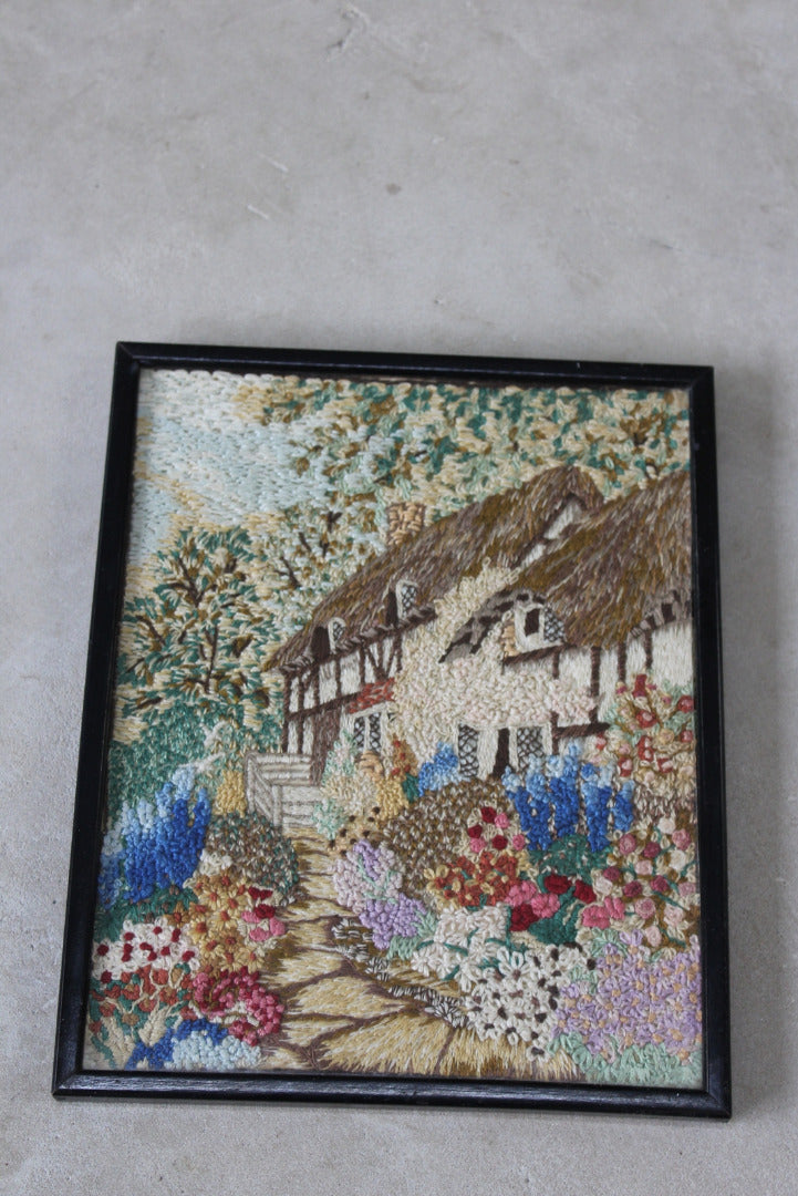 Kitsch Tapestry Cottage Scene - Kernow Furniture