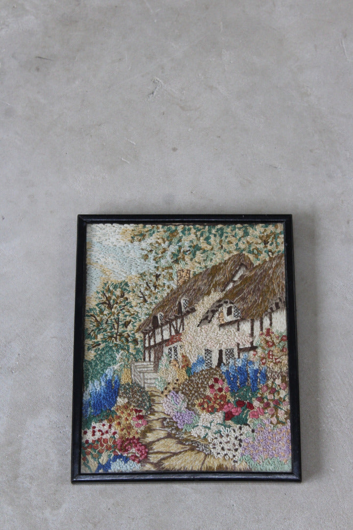 Kitsch Tapestry Cottage Scene - Kernow Furniture