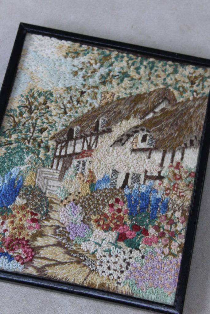 Kitsch Tapestry Cottage Scene - Kernow Furniture