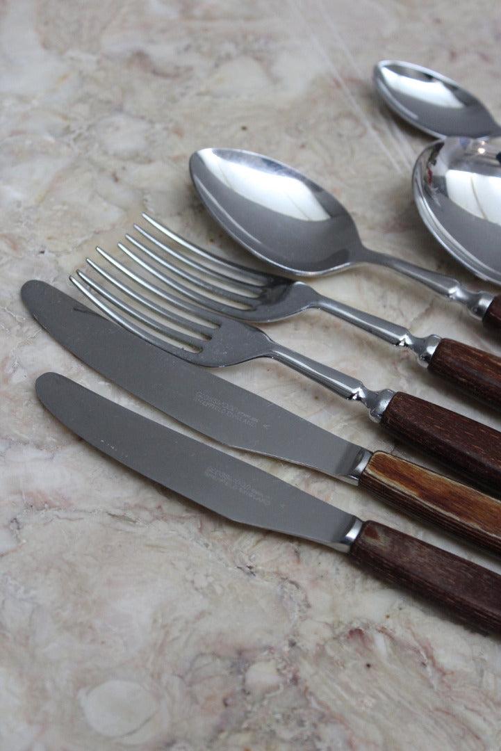 Retro Glosswood Cutlery Set - Kernow Furniture