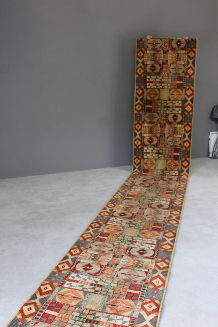 Long Geometric Hall Carpet Runner - Kernow Furniture