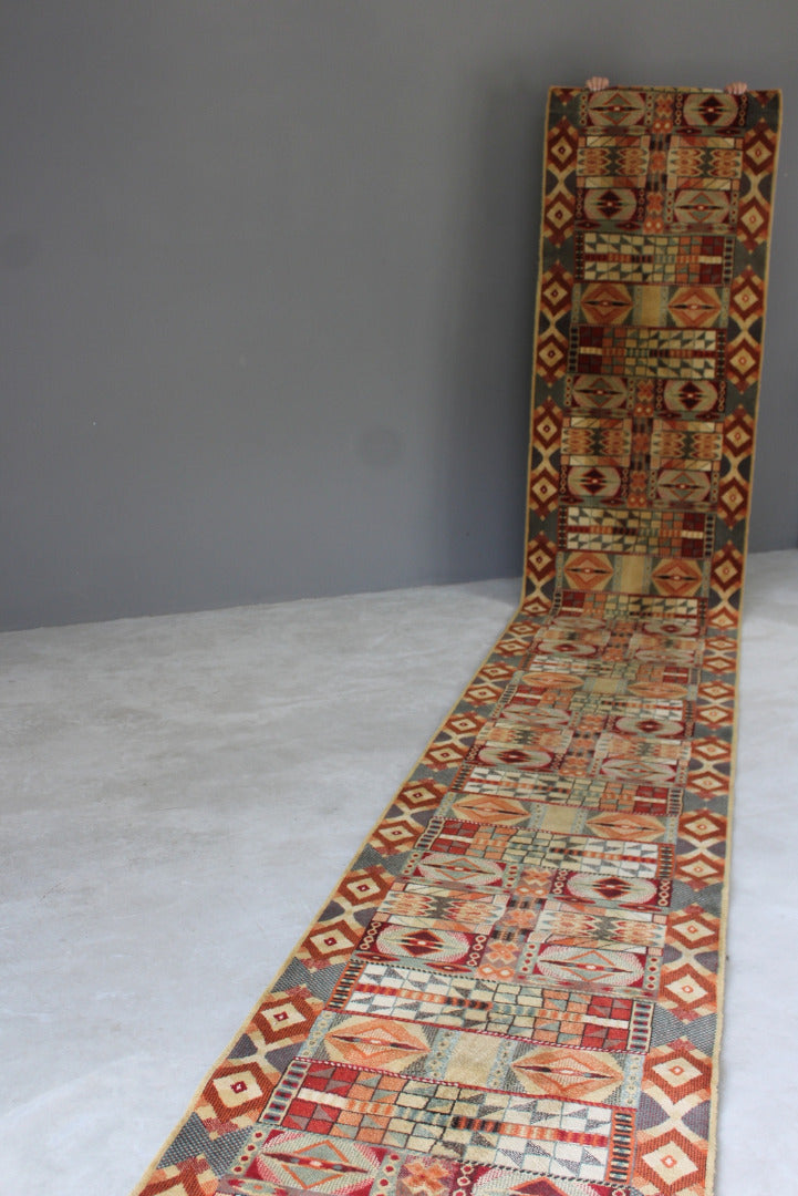 Long Geometric Hall Carpet Runner - Kernow Furniture