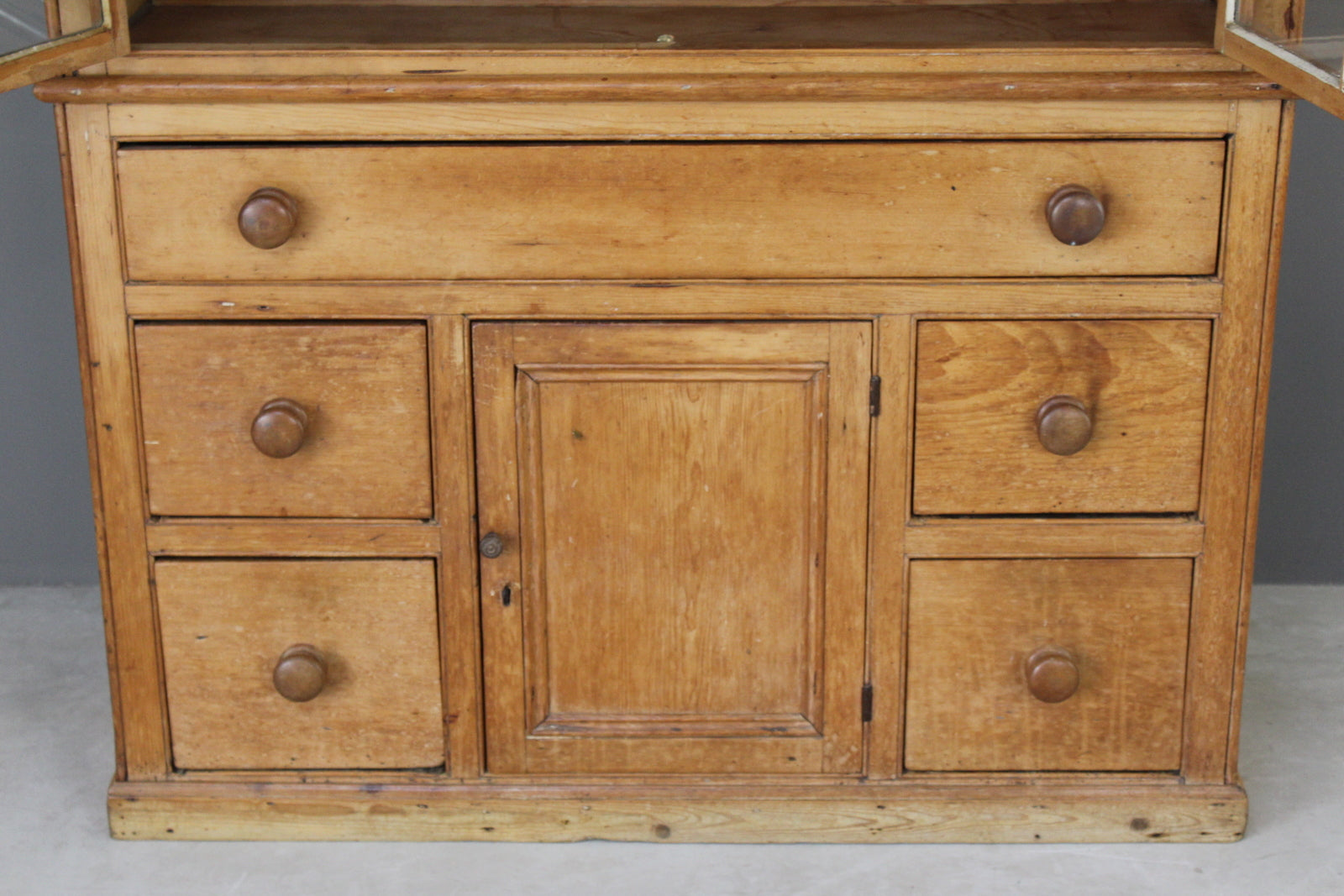 Antique Glazed Pine Dresser - Kernow Furniture