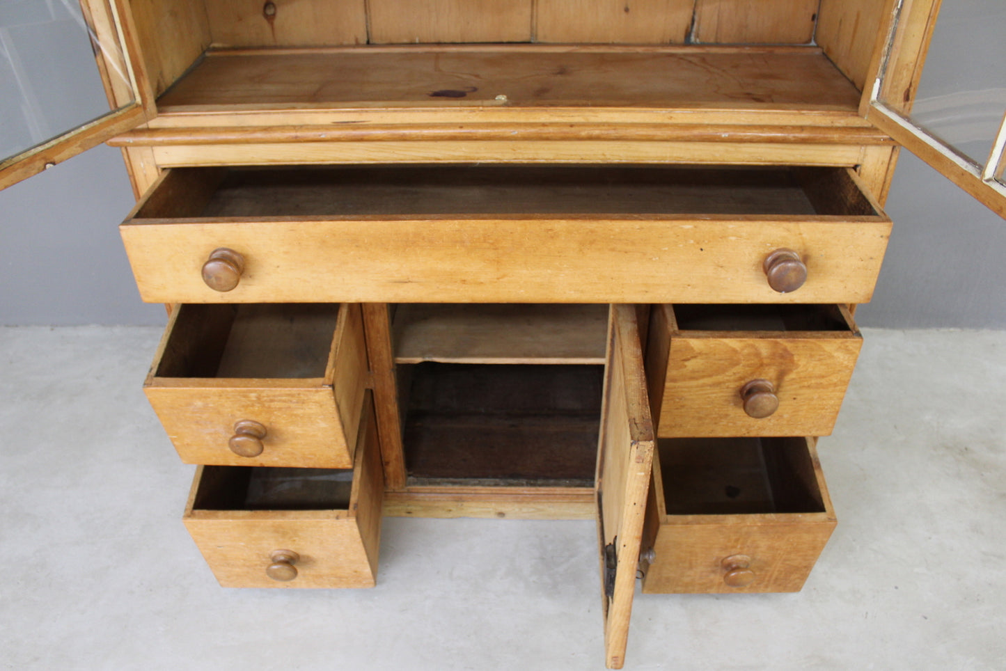 Antique Glazed Pine Dresser - Kernow Furniture