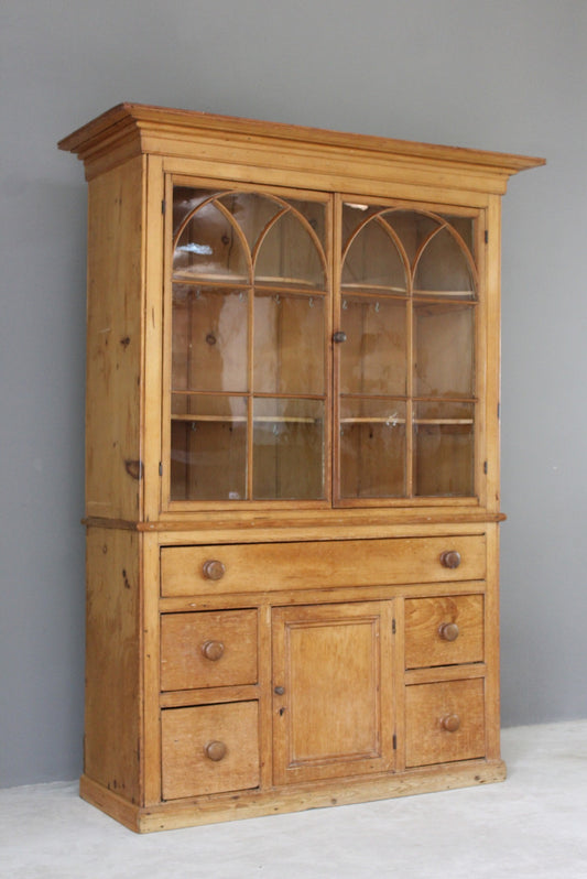 Antique Glazed Pine Dresser - Kernow Furniture