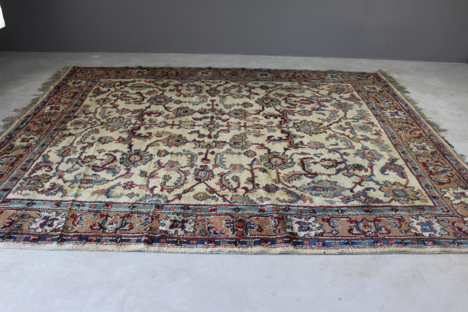 Large Indian Wool Rug - Kernow Furniture