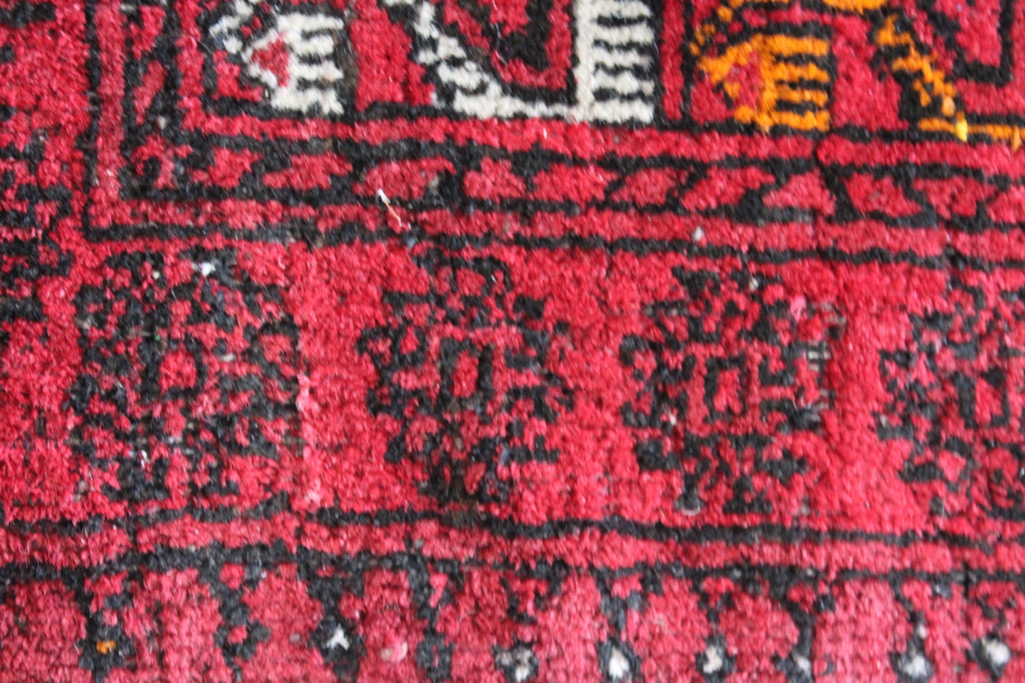 3 Red Afghan Rugs - Kernow Furniture