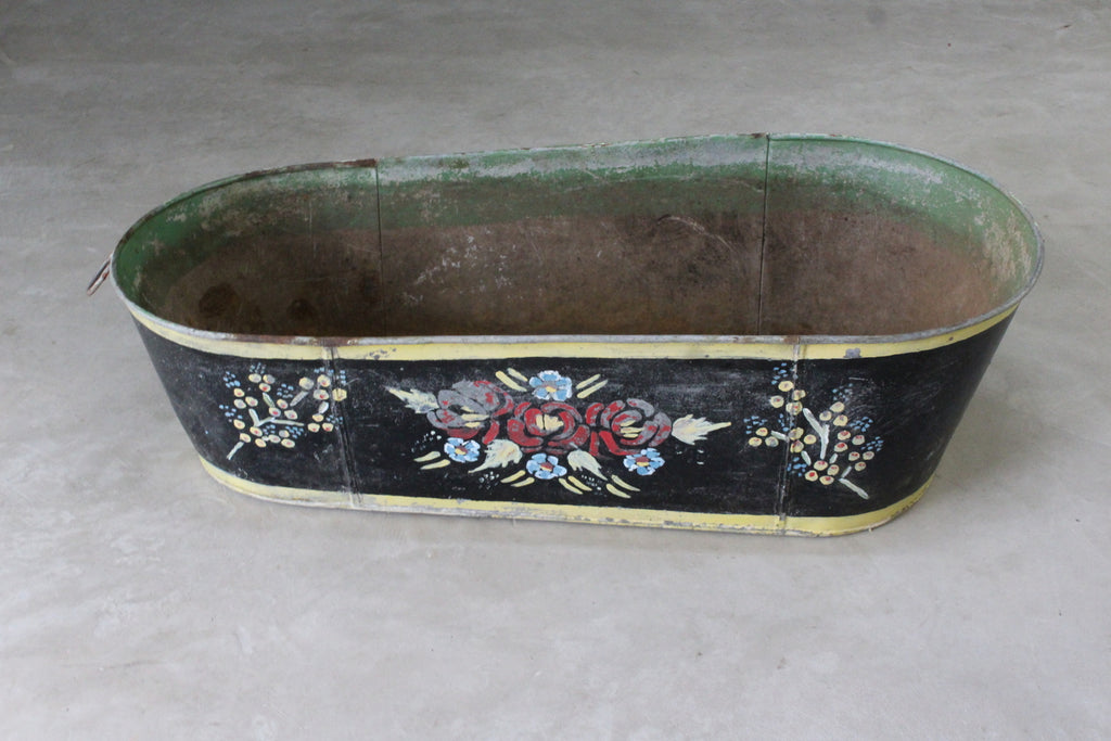 Painted Galvanised Bath Tub - Kernow Furniture