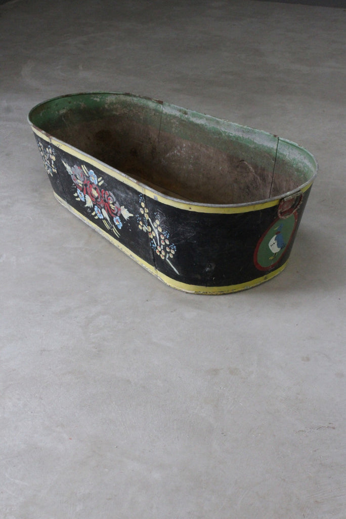 Painted Galvanised Bath Tub - Kernow Furniture