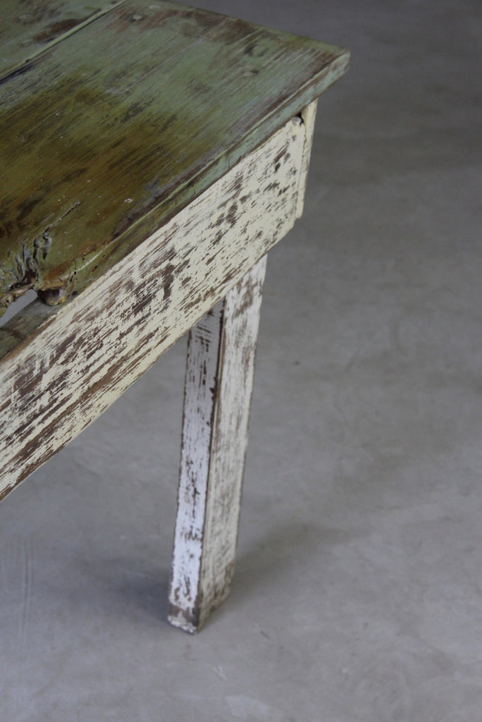 Rustic Painted Pine Occasional Coffee Bedside Table - Kernow Furniture