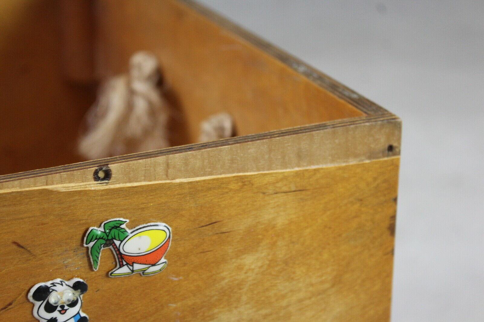 Retro Ply Toy Box On Castors - Kernow Furniture