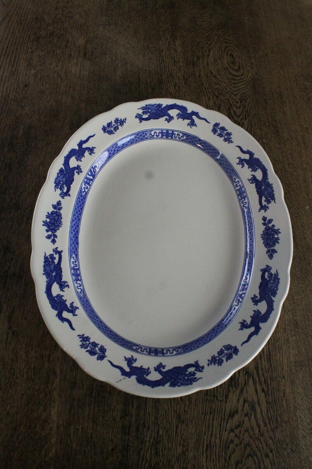 Royal Cauldon Blue Dragon Serving Plate - Kernow Furniture