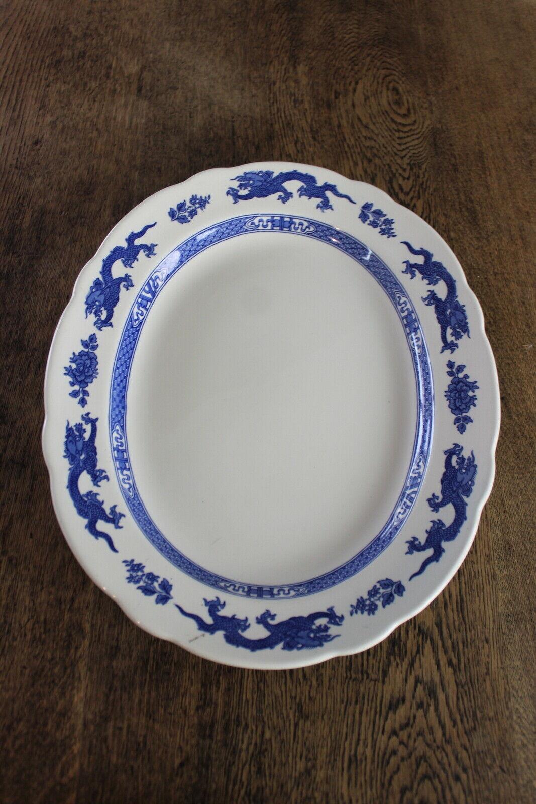 Royal Cauldon Blue Dragon Serving Plate - Kernow Furniture