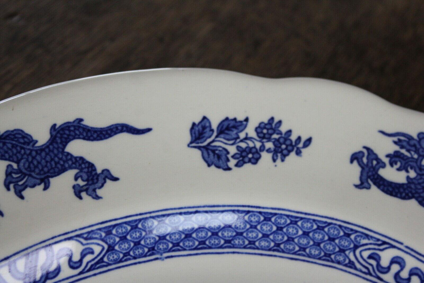 Royal Cauldon Blue Dragon Serving Plate - Kernow Furniture