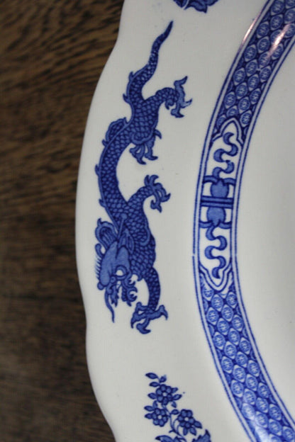 Royal Cauldon Blue Dragon Serving Plate - Kernow Furniture