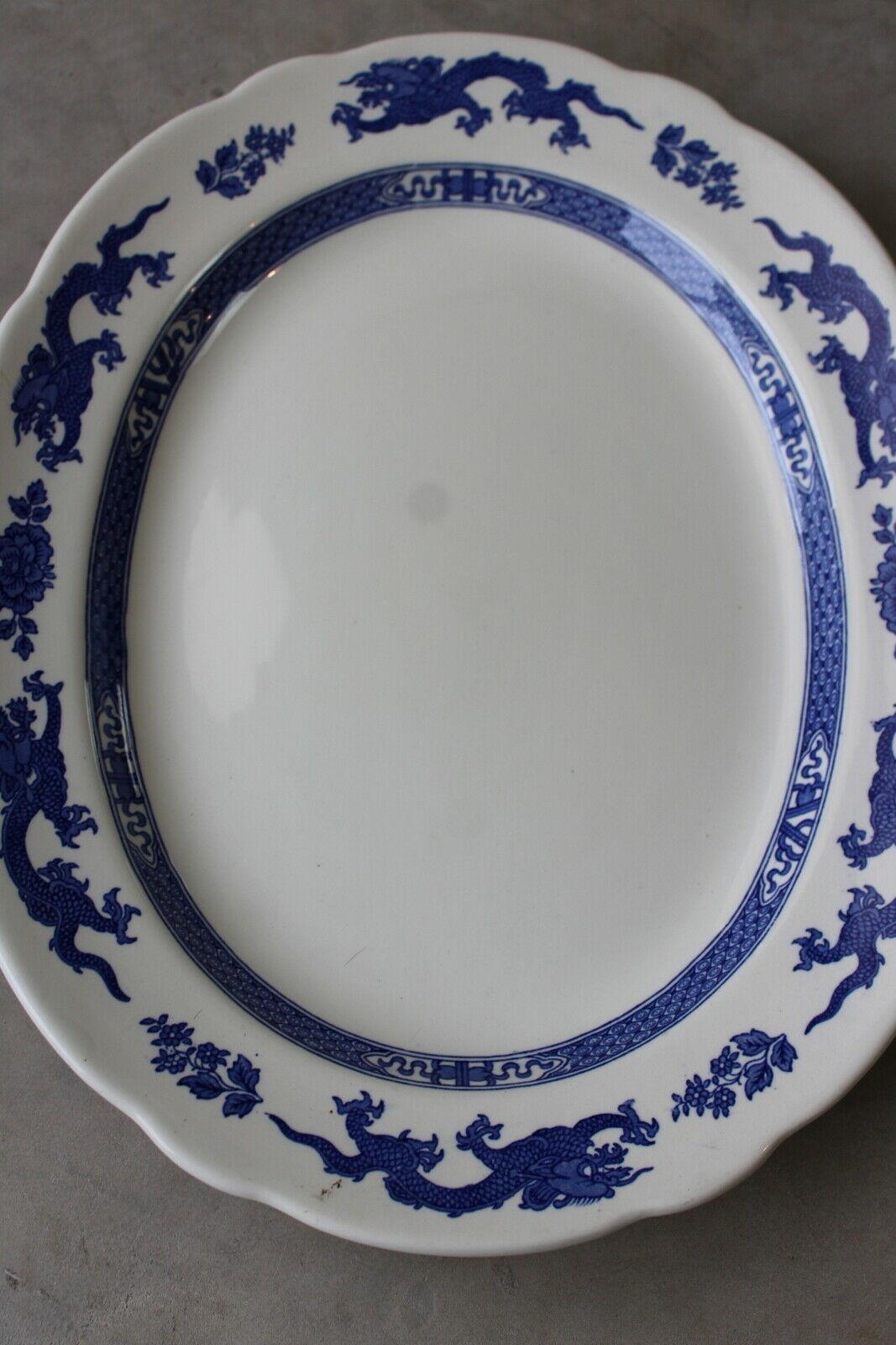 Royal Cauldon Blue Dragon Serving Plate - Kernow Furniture