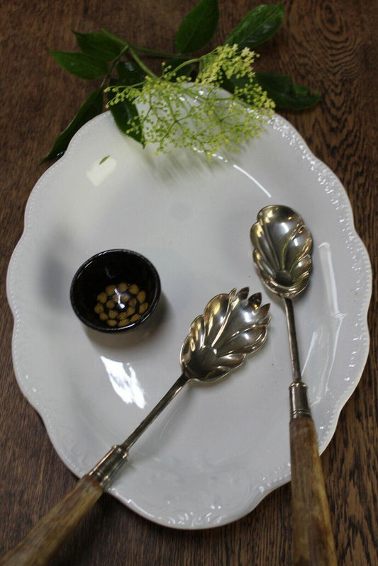 Vintage Grindley White Serving Oval Plate - Kernow Furniture