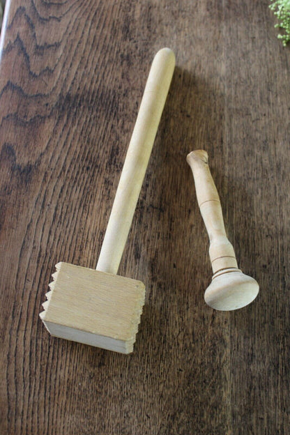 Wooden Mallet & Cocktail Muddler - Kernow Furniture