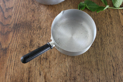 Pair Vintage Aluminium Saucepans - Kernow Furniture