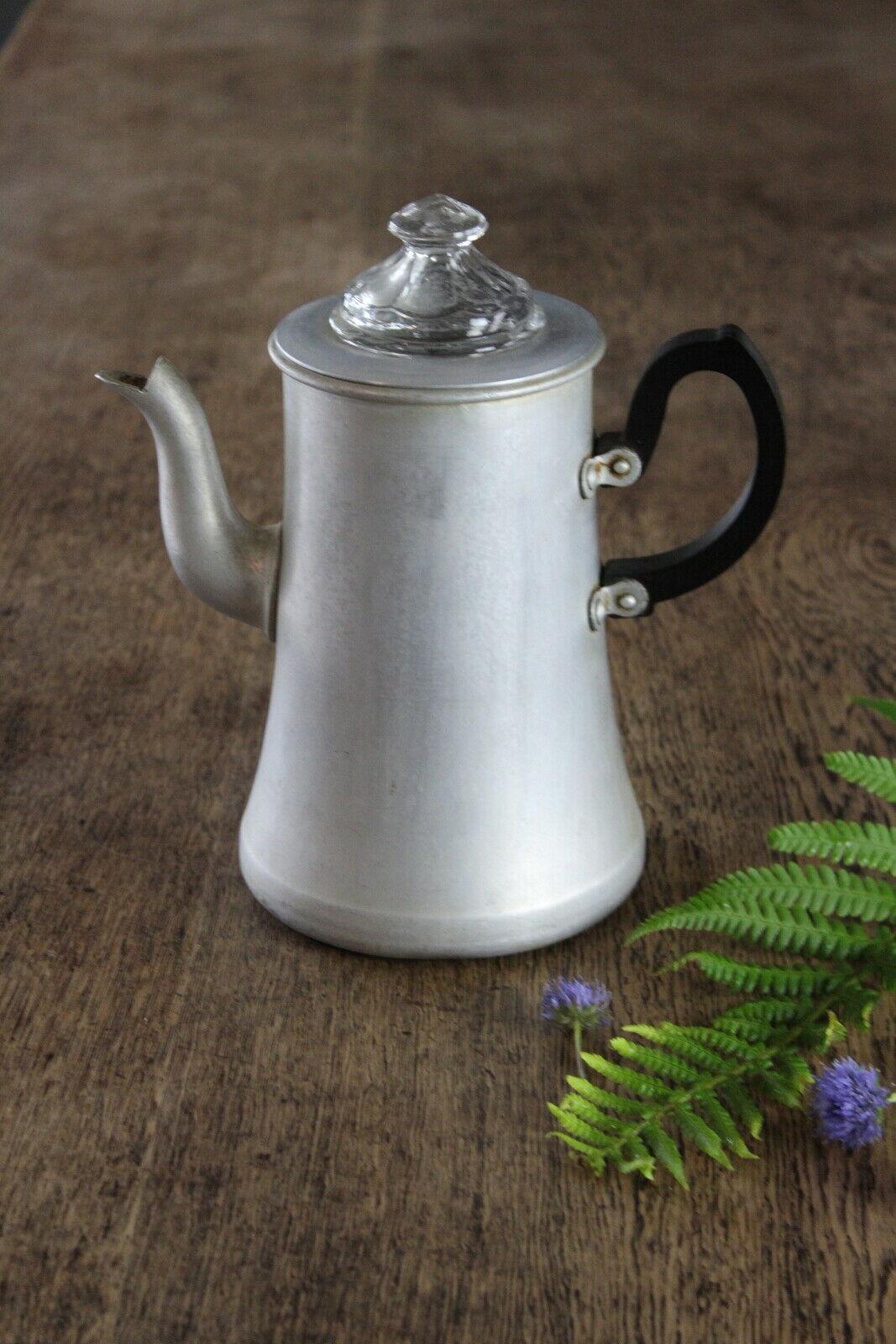 Vintage Aluminium Coffee Pot Percolator - Kernow Furniture