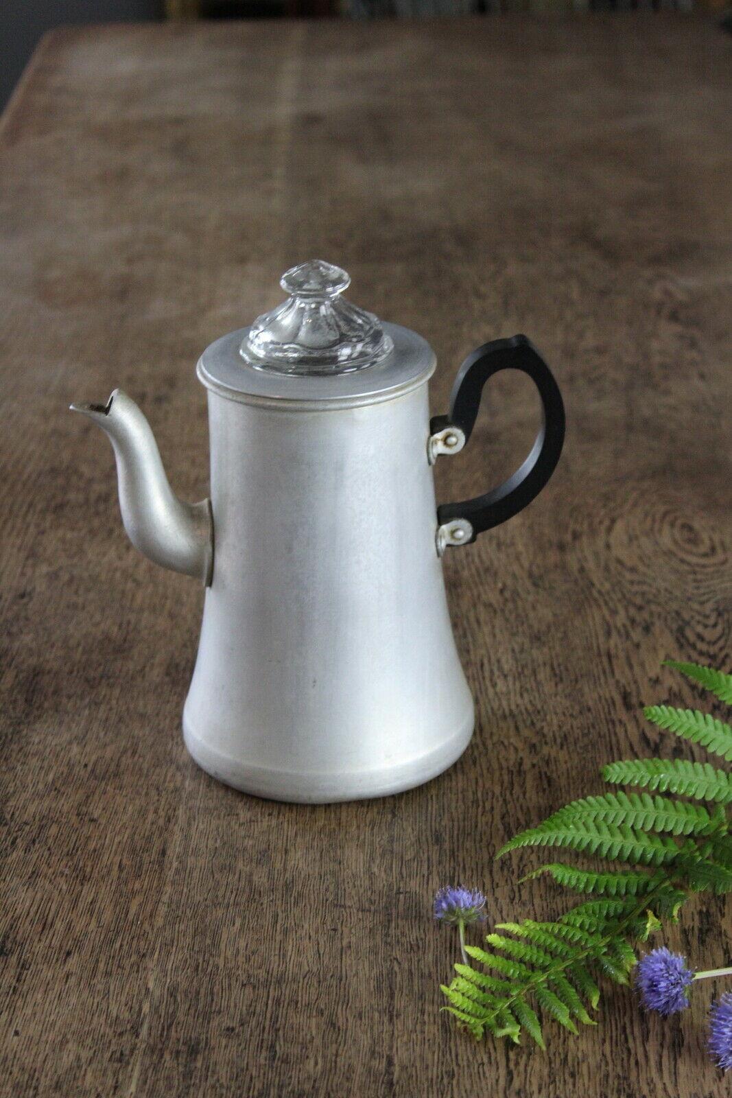 Vintage Aluminium Coffee Pot Percolator - Kernow Furniture