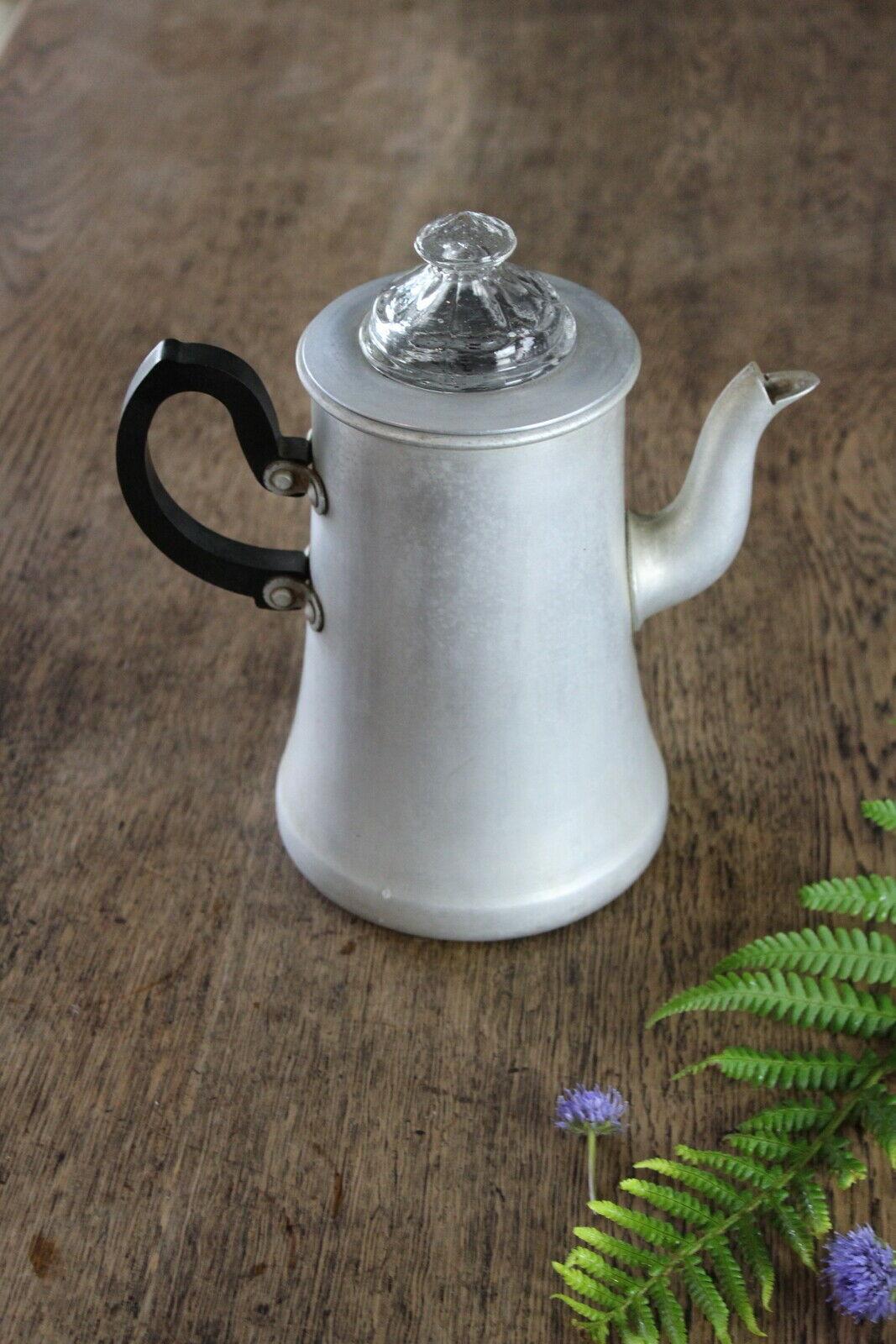 Vintage Aluminium Coffee Pot Percolator - Kernow Furniture