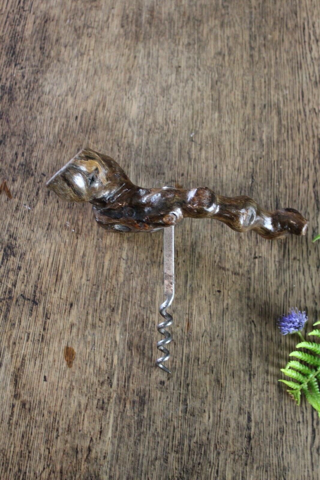 Vintage Wooden French Cork Screw - Kernow Furniture